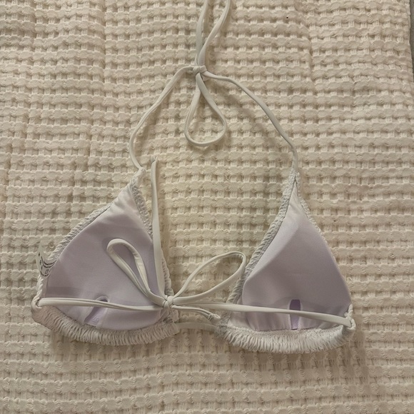NEW Shein - Mono Bikini Set Smocked Micro Triangle Bra & Tie Side, Medium - Picture 6 of 9
